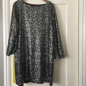 Sequined Shift Dress